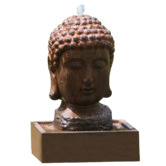 Cast Iron Outdoor Lucky Buddha Water Fountain with LED