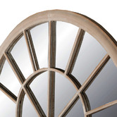 Cast Iron Outdoor Extra Large Garden Arched Window Mirror