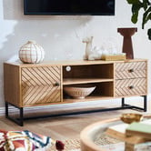 Cast Iron Outdoor 120cm Milan TV Unit