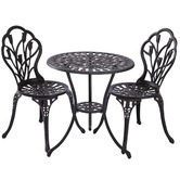 Cast Iron Outdoor 2 Seater Dominique Cast Aluminium Bistro Set