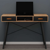 Cast Iron Outdoor Celestine 2 Drawer Desk Console Table