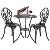 Cast Iron Outdoor 2 Seater Dominique Cast Aluminium Bistro Set