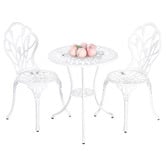 Cast Iron Outdoor 2 Seater Dominique Cast Aluminium Bistro Set