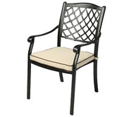 Cast Iron Outdoor 7 Piece Thera Cast Aluminium Outdoor Dining Table &amp; Chair Set