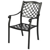 Cast Iron Outdoor 7 Piece Thera Cast Aluminium Outdoor Dining Table &amp; Chair Set