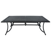 Cast Iron Outdoor 9 Piece Thera Cast Aluminium Outdoor Dining Table &amp; Chair Set