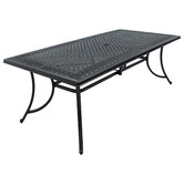 Cast Iron Outdoor 9 Piece Thera Cast Aluminium Outdoor Dining Table &amp; Chair Set