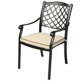 Cast Iron Outdoor 9 Piece Thera Cast Aluminium Outdoor Dining Table &amp; Chair Set