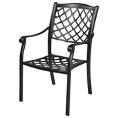 Cast Iron Outdoor 9 Piece Thera Cast Aluminium Outdoor Dining Table &amp; Chair Set