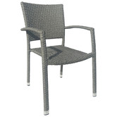 Cast Iron Outdoor Stelis PE Wicker Chairs