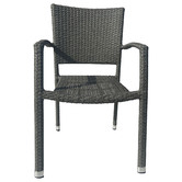 Cast Iron Outdoor Stelis PE Wicker Chairs