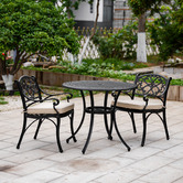 Cast Iron Outdoor 2 Seater Marco Outdoor Bistro Table &amp; Chair Set