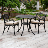 Cast Iron Outdoor 2 Seater Marco Outdoor Bistro Table &amp; Chair Set