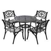 Cast Iron Outdoor 4 Seater Marco Outdoor Dining Table &amp; Chair Set
