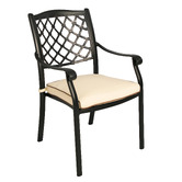 Cast Iron Outdoor 6 Seater Helga Aluminium Outdoor Dining Set