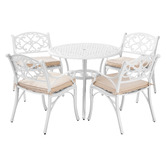 Cast Iron Outdoor 4 Seater Arnold Aluminium Outdoor Bistro Set