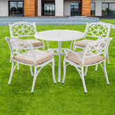 Cast Iron Outdoor 4 Seater Arnold Aluminium Outdoor Bistro Set