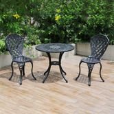 Cast Iron Outdoor 2 Seater Rufina Outdoor Bistro Set