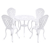 Cast Iron Outdoor 4 Seater Rufina Outdoor Bistro Set