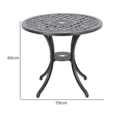 Cast Iron Outdoor 4 Seater Rufina Outdoor Bistro Set