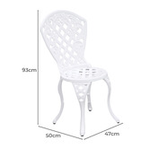 Cast Iron Outdoor 4 Seater Rufina Outdoor Bistro Set