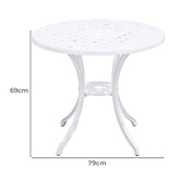 Cast Iron Outdoor 4 Seater Rufina Outdoor Bistro Set