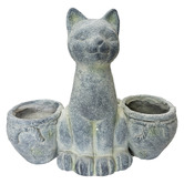 Cast Iron Outdoor Finch Cat Planter