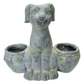 Cast Iron Outdoor Finch Dog Planter