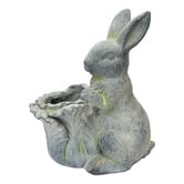 Cast Iron Outdoor Finch Rabbit Planter