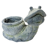 Cast Iron Outdoor Finch Snail Planter