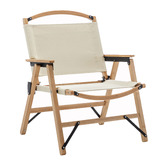 Cast Iron Outdoor Pierre Bamboo Camping Chair