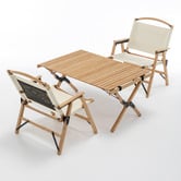 Cast Iron Outdoor 2 Seater Pierre Camping Table &amp; Chair Set