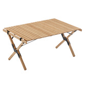Cast Iron Outdoor Pierre Bamboo Camping Table