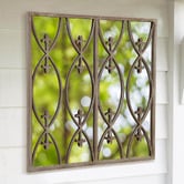 Cast Iron Outdoor Sally Iron Wall Mirror