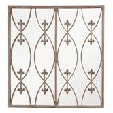 Cast Iron Outdoor Sally Iron Wall Mirror