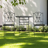 Cast Iron Outdoor 2 Seater Bauer Outdoor Bistro Set