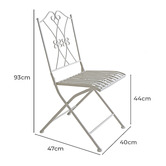 Cast Iron Outdoor 2 Seater Bauer Outdoor Bistro Set