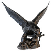 Cast Iron Outdoor Swooping Eagle Outdoor Statue
