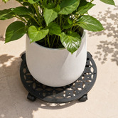 Cast Iron Outdoor Steel Plant Stand with Wheels