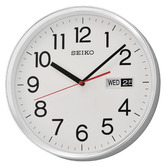 Seiko Clocks Seiko Wall Clock with Date &amp; Day Display