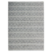 Lotus Rugs Black &amp; White Verana Hand-Woven Wool &amp; Cotton Rug