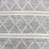 Lotus Rugs Black &amp; White Verana Hand-Woven Wool &amp; Cotton Rug