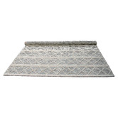 Lotus Rugs Black &amp; White Verana Hand-Woven Wool &amp; Cotton Rug