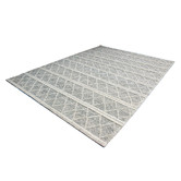 Lotus Rugs Black &amp; White Verana Hand-Woven Wool &amp; Cotton Rug