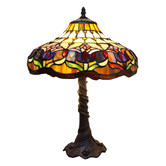Tiffany Emporium Picaso Brass &amp; Glass Tiffany Table Lamp