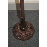 Tiffany Emporium Rose Bridge Arm Tiffany Floor Lamp