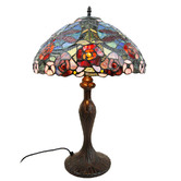 Tiffany Emporium Lee Dragonfly Tiffany Table Lamp