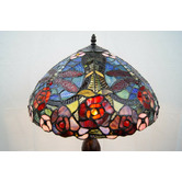 Tiffany Emporium Lee Dragonfly Tiffany Table Lamp