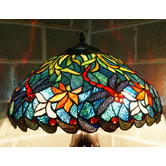 Tiffany Emporium Dragonfly 16" Leadlight Tiffany Table Lamp