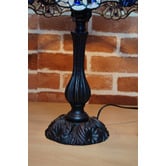 Tiffany Emporium Baroque Leadlight Blue Stained Glass Tiffany Desk Lamp